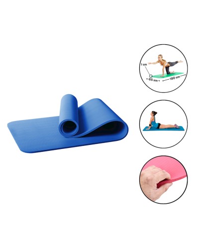 Yoqa üçün mat Gymnic 2060, 1 sm, mavi