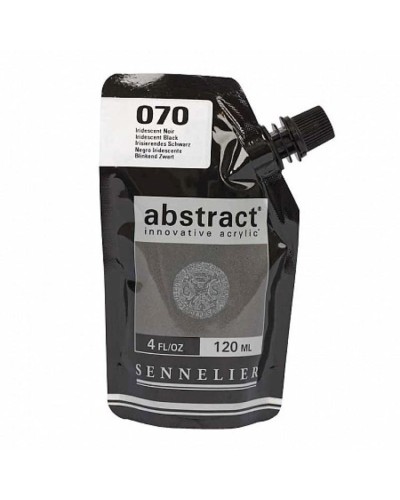 Akril boya Sennelier Abstract 070 Iridescent Black, qara, 120 ml
