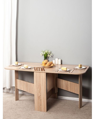 Nahar masası Letta, bej, LDSP, 160x75x75 sm