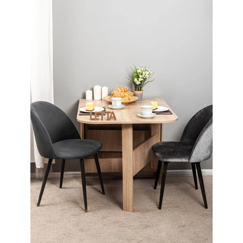 Обеденный стол, бежевый, ЛДСП, 160x75x75 см Обеденный стол, бежевый, ЛДСП, 160x75x75 см