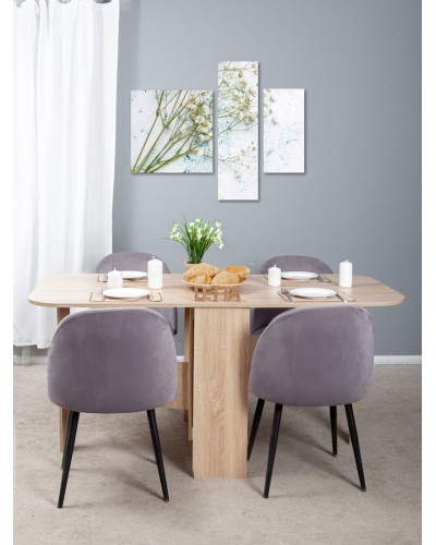 Nahar masası Letta, bej, LDSP, 160x75x75 sm