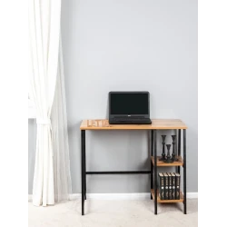 Письменный стол 75x45x90 см, ЛДСП, коричневый