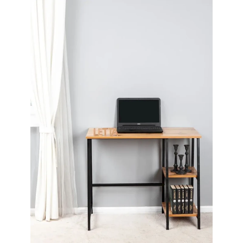 Письменный стол 75x45x90 см, ЛДСП, коричневый