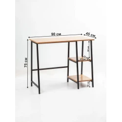 Письменный стол 75x45x90 см, ЛДСП, коричневый