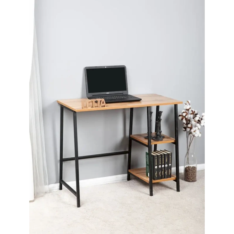 Письменный стол 75x45x90 см, ЛДСП, коричневый