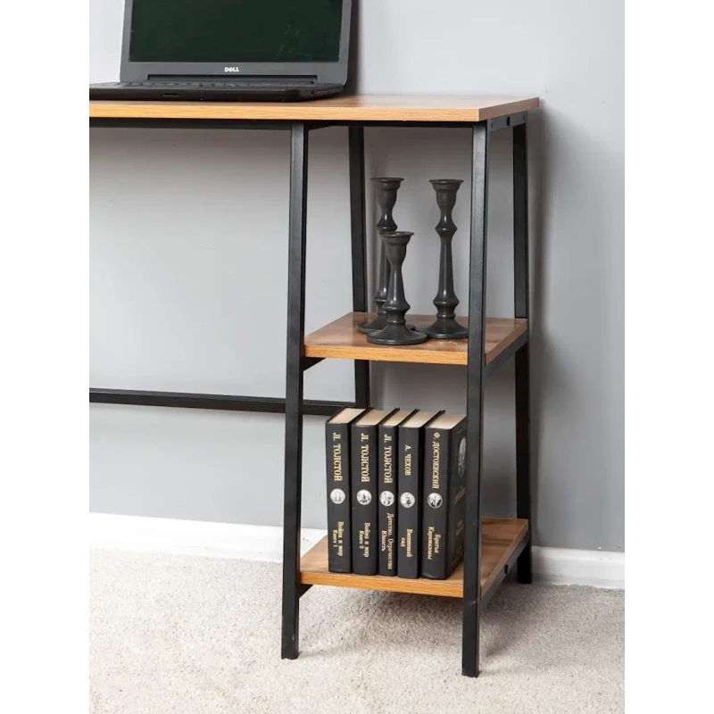 Письменный стол 75x45x90 см, ЛДСП, коричневый