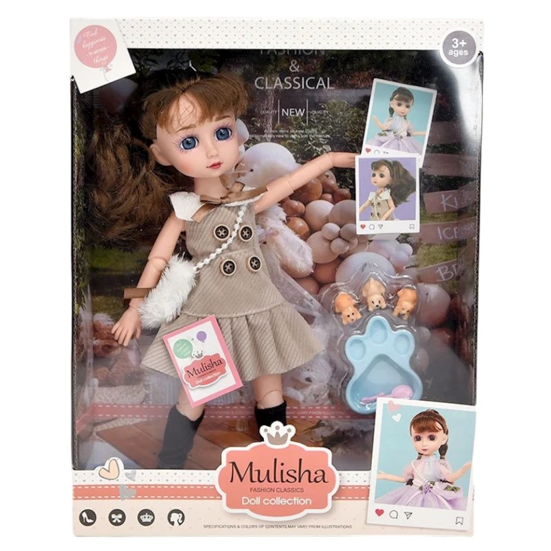 Кукла Happy Toys Mulisha, 30 см, 3 года