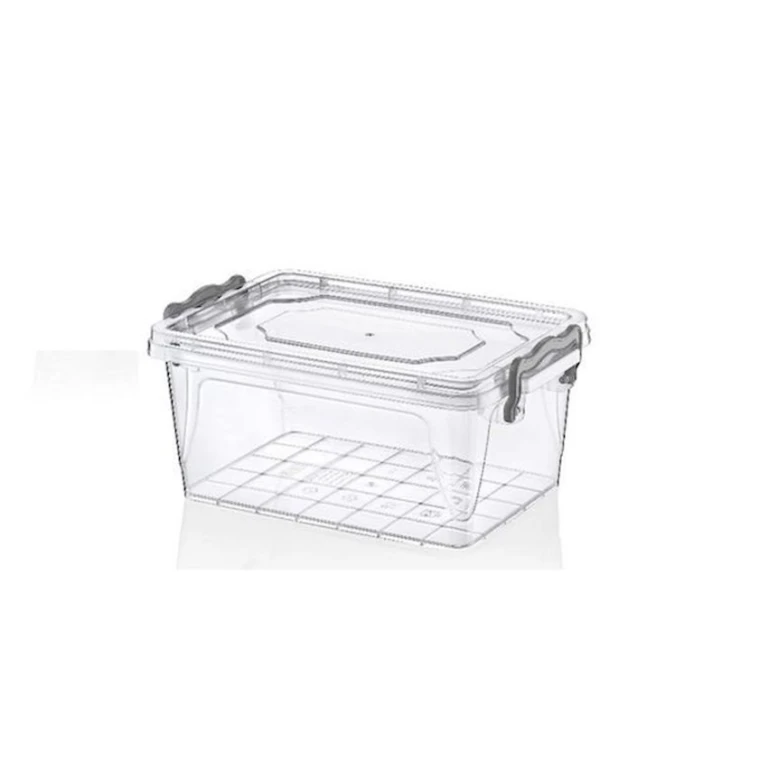 Контейнер для хранения Hobby life прямоугольник, 1500 мл, 21x14x10.5 см, пластик, с крышкой, прозрачный