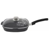 Сковородка-гриль Kukmara sqkmt282a, с крышкой, алюминий, черная, 28 см Сковородка-гриль Kukmara sqkmt282a, с крышкой, алюминий, черная, 28 см