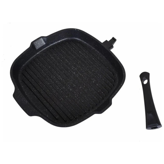 Сковородка-гриль Kukmara sqkmt282a, с крышкой, алюминий, черная, 28 см Сковородка-гриль Kukmara sqkmt282a, с крышкой, алюминий, черная, 28 см