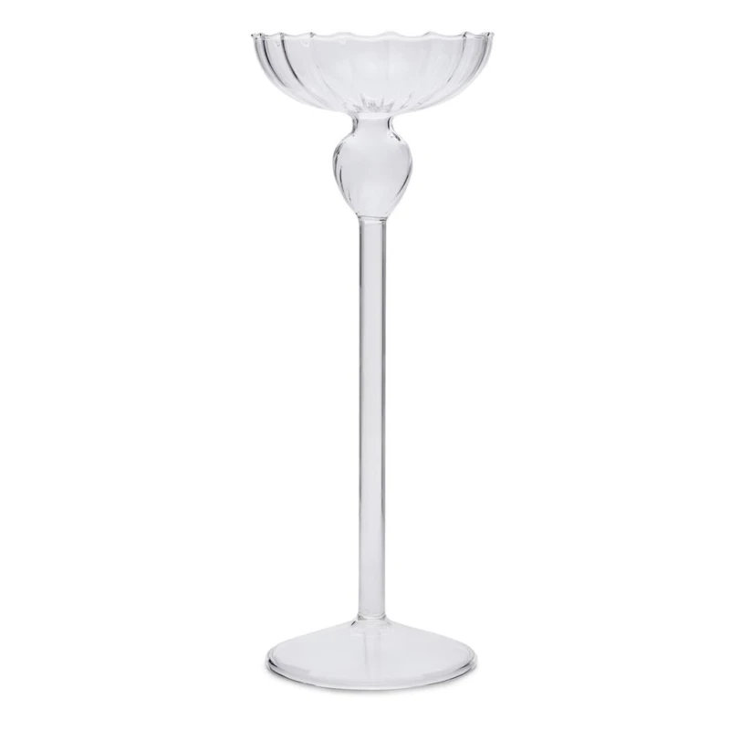 Şamdan Hom-me 25 sm, şüşə, şəffaf Şamdan Hom-me 25 sm, şüşə, şəffaf