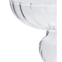 Şamdan Hom-me 25 sm, şüşə, şəffaf