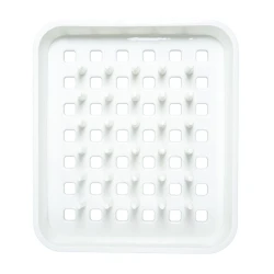 Подставка для посуды Hom-me 100905, 33.5x38 см, пластик, белая