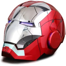 Maska Iron-Man MK5, plastik, qırmızı