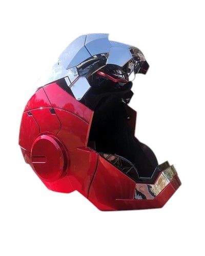 Maska Iron-Man MK5, plastik, qırmızı