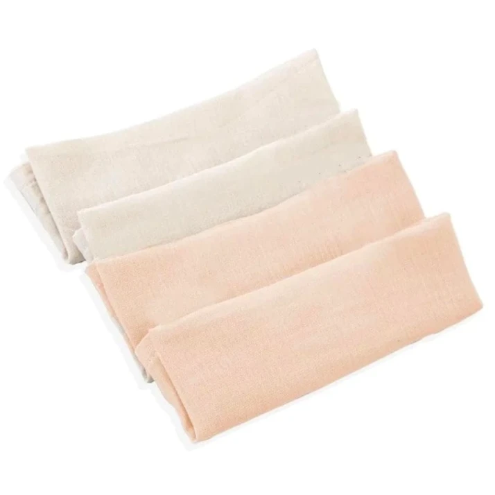 Салфетки для рта из муслина Babyjem, розовый, 25x25 см, 4 шт Салфетки для рта из муслина Babyjem, розовый, 25x25 см, 4 шт