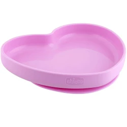Миска Chicco с присоской, силикон, розовая