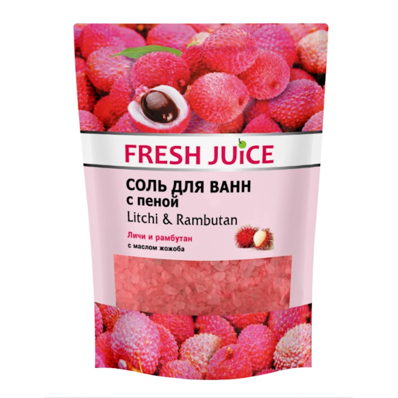 Соль для ванн Fresh Juice Litchi & Rambutan 500 г Соль для ванн Fresh Juice Litchi & Rambutan 500 г