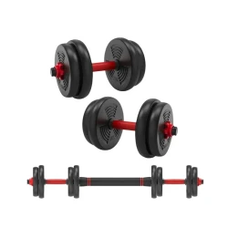 Набор пластиковых гантелей-штанги 15 кг ‎EAST Sport 2147/2, 7,5 x 7,5 кг