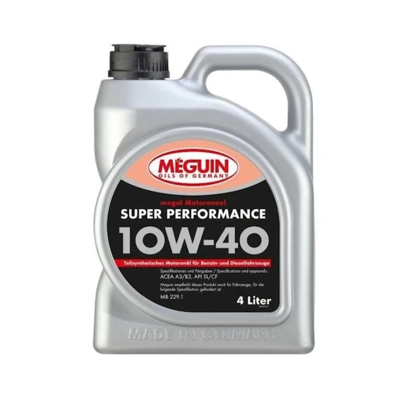 Моторное масло Meguin Megol Super Performance SAE 10W-40, 4 л Моторное масло Meguin Megol Super Performance SAE 10W-40, 4 л