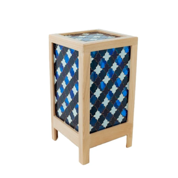Ночник Art by Ulviya Kakhramanova Национальные мотивы, 18х18х34 см, синий Ночник Art by Ulviya Kakhramanova Национальные мотивы, 18х18х34 см, синий