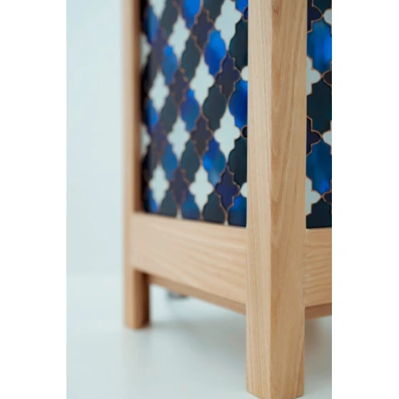 Ночник Art by Ulviya Kakhramanova Национальные мотивы, 18х18х34 см, синий Ночник Art by Ulviya Kakhramanova Национальные мотивы, 18х18х34 см, синий