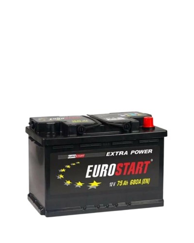 Avtomobil akkumulyatoru Eurostart 75 Ah 680A R+