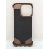 Чехол для Apple iPhone 16 Pro, металл, коричневый