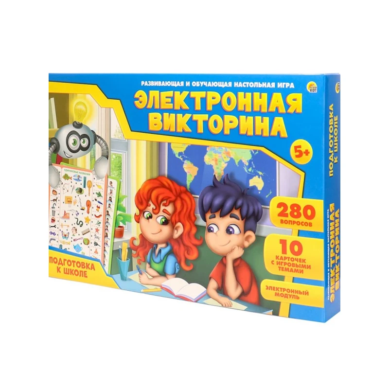 Игра электронная викторина Рыжий кот Подготовка к школе, 5+ лет