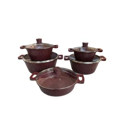 Набор кастрюль Z.H ZGH_00597, гранит, красный, 20/24/28/32 см Набор кастрюль Z.H ZGH_00597, гранит, красный, 20/24/28/32 см