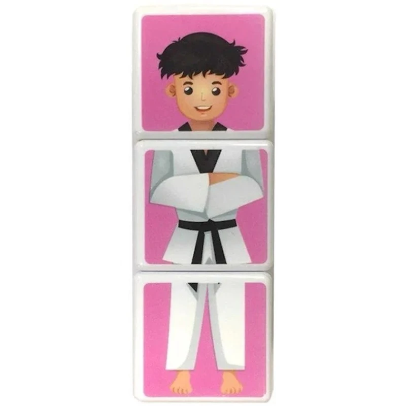 Магнитные кубики для изучения профессий, 3+ лет