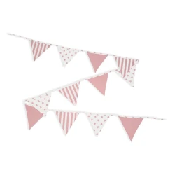 Dekorativ bayraqlar Funnababy Georgia, ağ/çəhrayı Dekorativ bayraqlar Funnababy Georgia, ağ/çəhrayı