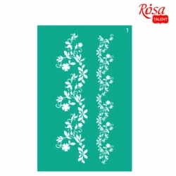 Trafaret yapışqan Rosa Talent №6 Güllər, bordür, 13х20 sm