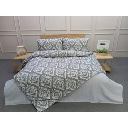 Комплект постельного белья Luxe Cotton, односпальный, пододеяльник 160x220, простыня 160x220, наволочка 50x70