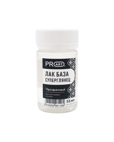 Akril qatrandan baza-lak Proart Universal Base Top, superparlaq, şəffaf, 55 ml