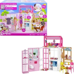 Игровой набор Barbie HCD47, дом с мебелью и аксессуарами Игровой набор Barbie HCD47, дом с мебелью и аксессуарами