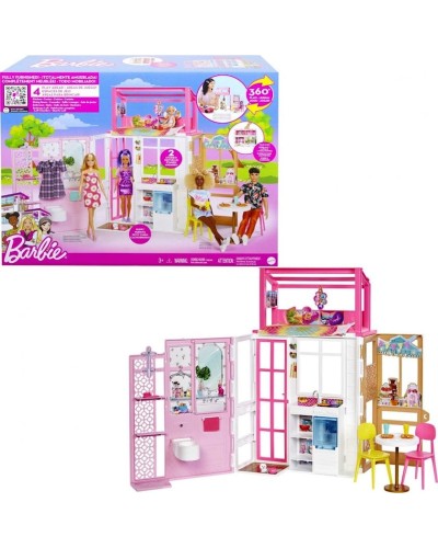 Oyun dəsti Barbie HCD47, mebel dəsti və aksessuarlar ilə ev