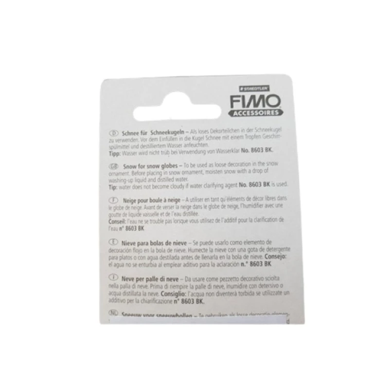 Qarlı kürələr üçün süni qar Fimo, 4 q, Ağ Qarlı kürələr üçün süni qar Fimo, 4 q, Ağ