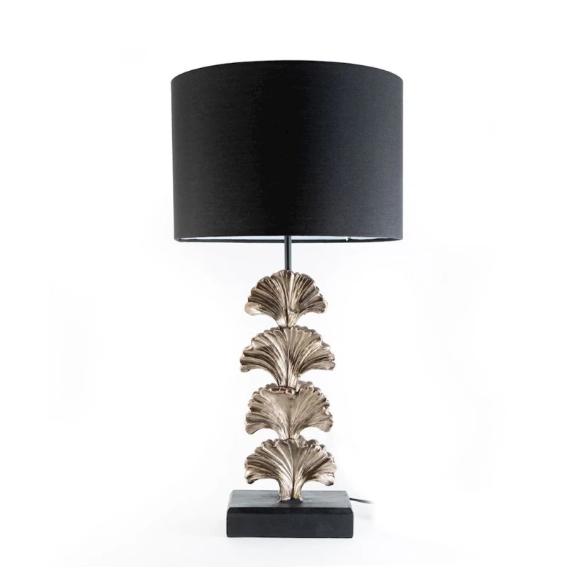 Abajurlu masaüstü lampa Hom-me Ginkgo, polirezin, 30x60 sm