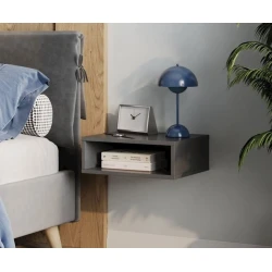 Тумба Ivey2 12115560, ЛДСП, серый, 42x35x15 см Тумба Ivey2 12115560, ЛДСП, серый, 42x35x15 см