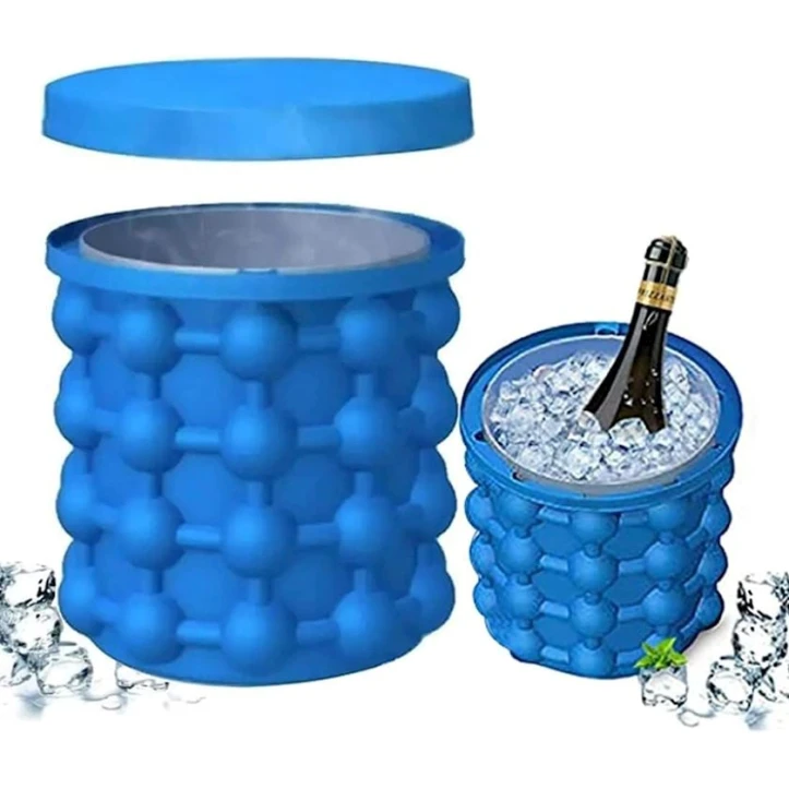 Форма для льда MA-GH365, силикон, синяя Форма для льда MA-GH365, силикон, синяя