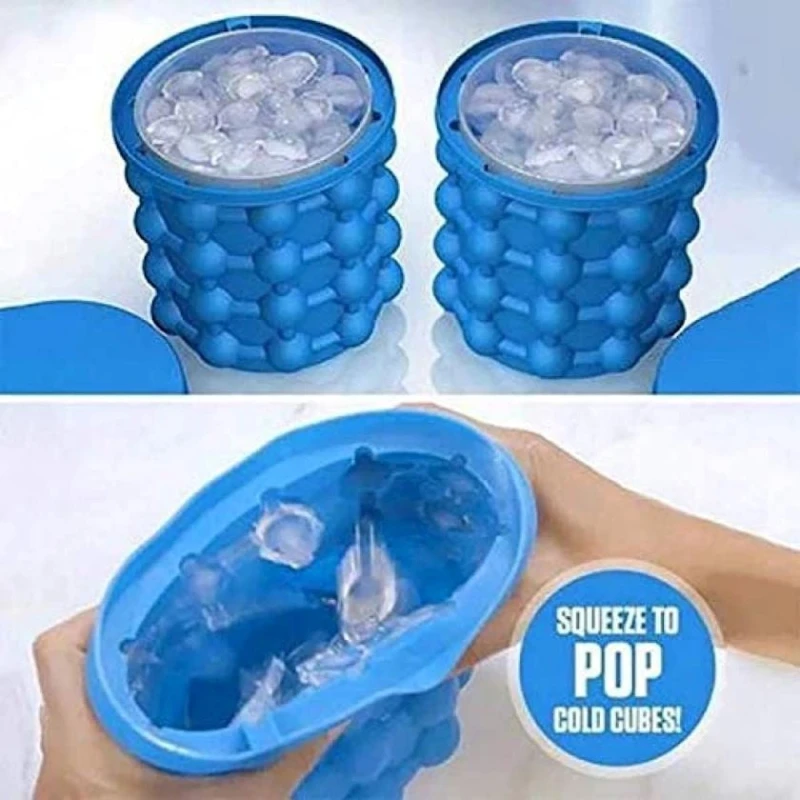 Форма для льда MA-GH365, силикон, синяя Форма для льда MA-GH365, силикон, синяя