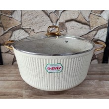 Qazan Eviz SF-531, 34 sm, qranit, ağ