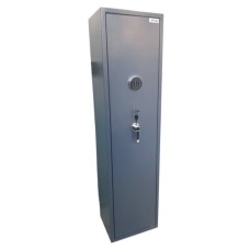 Silah seyfi Strong XD-079_2, elektron kodlu kilid və açar ilə, boz, 1450x370x300 mm, 31 kq
