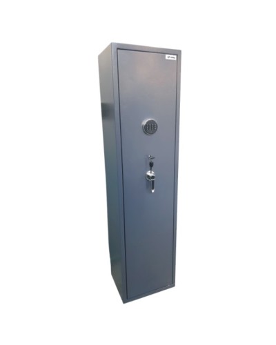 Silah seyfi Strong XD-079_2, elektron kodlu kilid və açar ilə, boz, 1450x370x300 mm, 31 kq