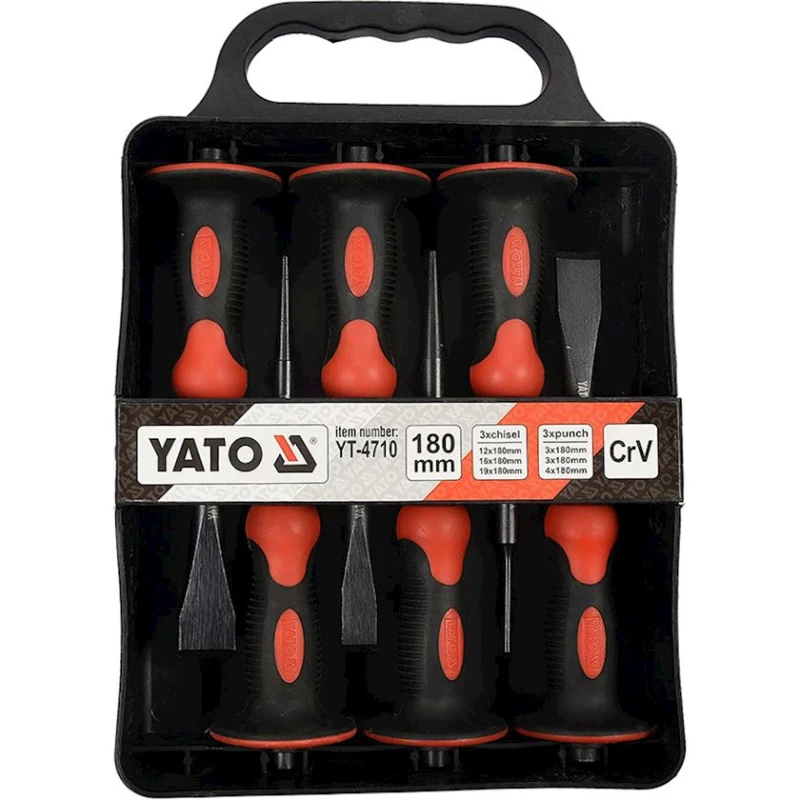 Набор зубил Yato YT-4710, 6 шт