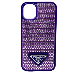 Çexol Prada Apple iPhone 14 üçün Purple