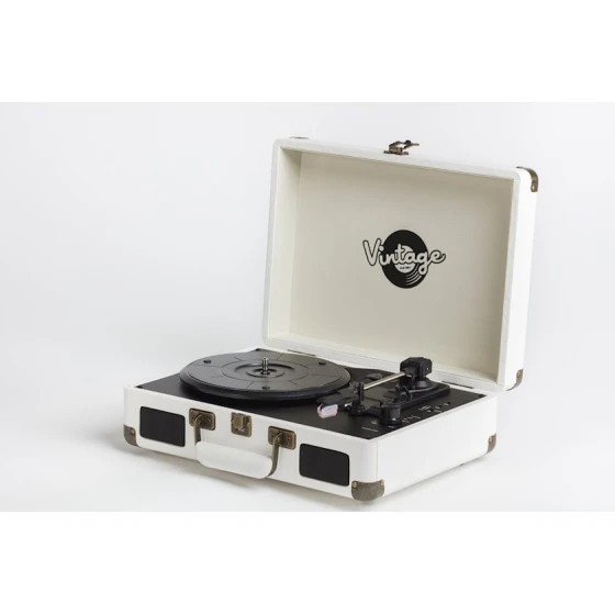 Проигрыватель виниловых пластинок Vintage White Classic Проигрыватель виниловых пластинок Vintage White Classic