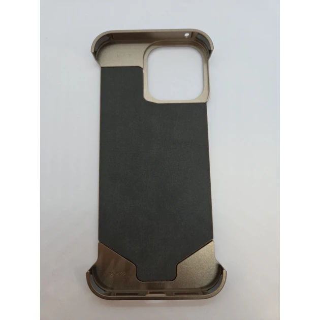 Çexol Apple iPhone 15 Pro üçün, metal, qəhvəyi