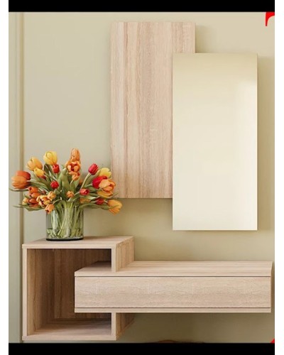 Konsol Art Mebel 39, laminat, 120x95x35 sm, sonoma